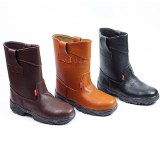 SEPATU SAFETY BOOT KING UJUNG BESI SOL JAHITAN TEMBUS SEPATU KERJA PROYEK TERLARIS 2026