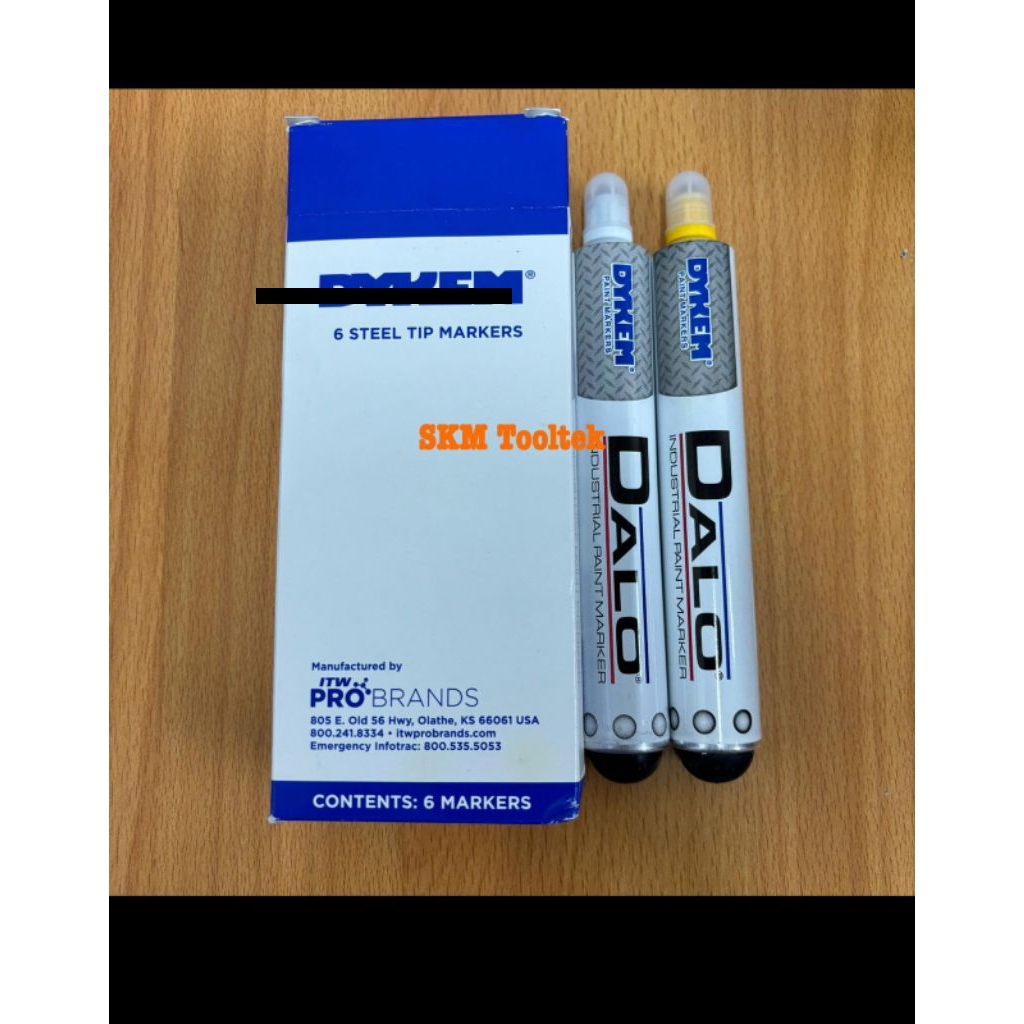 Dykem Dalo Paint Marker Dykem Dalo Industrial Paint Marker Dykem Dalo Iron Marker (สีเหลือง)