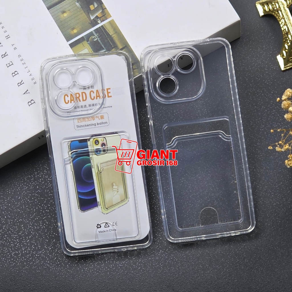 Tecno Pova 7 4G Clear Card Slot ซองใส่บัตรใส Tecno Pova 7 4G