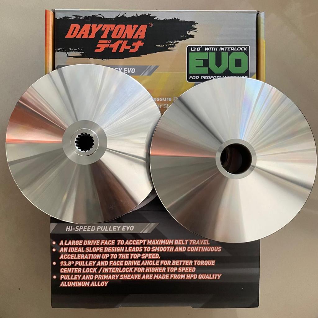 Pulley Kit Daytona Hi-Speed EVO Performance ใช้ 13.8 องศา Tilt สําหรับรถมอเตอร์ไซค์ รหัส B65 Nmax 20-22, Aerox 17-22-22, Lexi 18-20 รหัส 5534