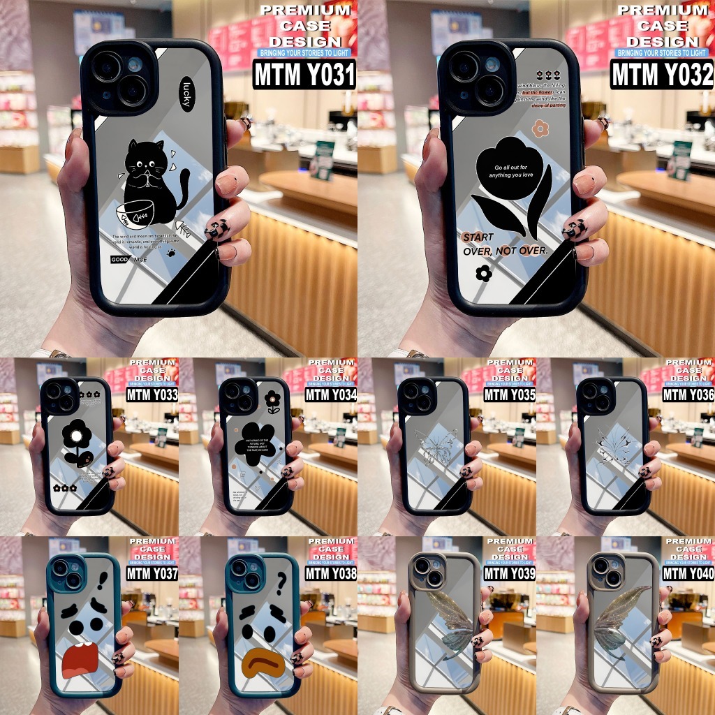 SAMSUNG J7 Prime/ J4+ /J6+ /J3/ J4 / J5/ J7/ J8 / J2 Pro/ J3 Pro CASE MOTIF + MIROR CODE MTM Y031-Y0