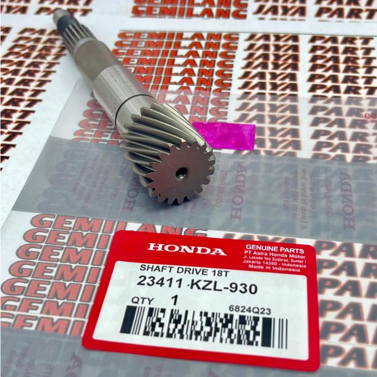 23411-KZL-930 Shaft Drive 18T Honda BeAT eSP K25 Original Honda