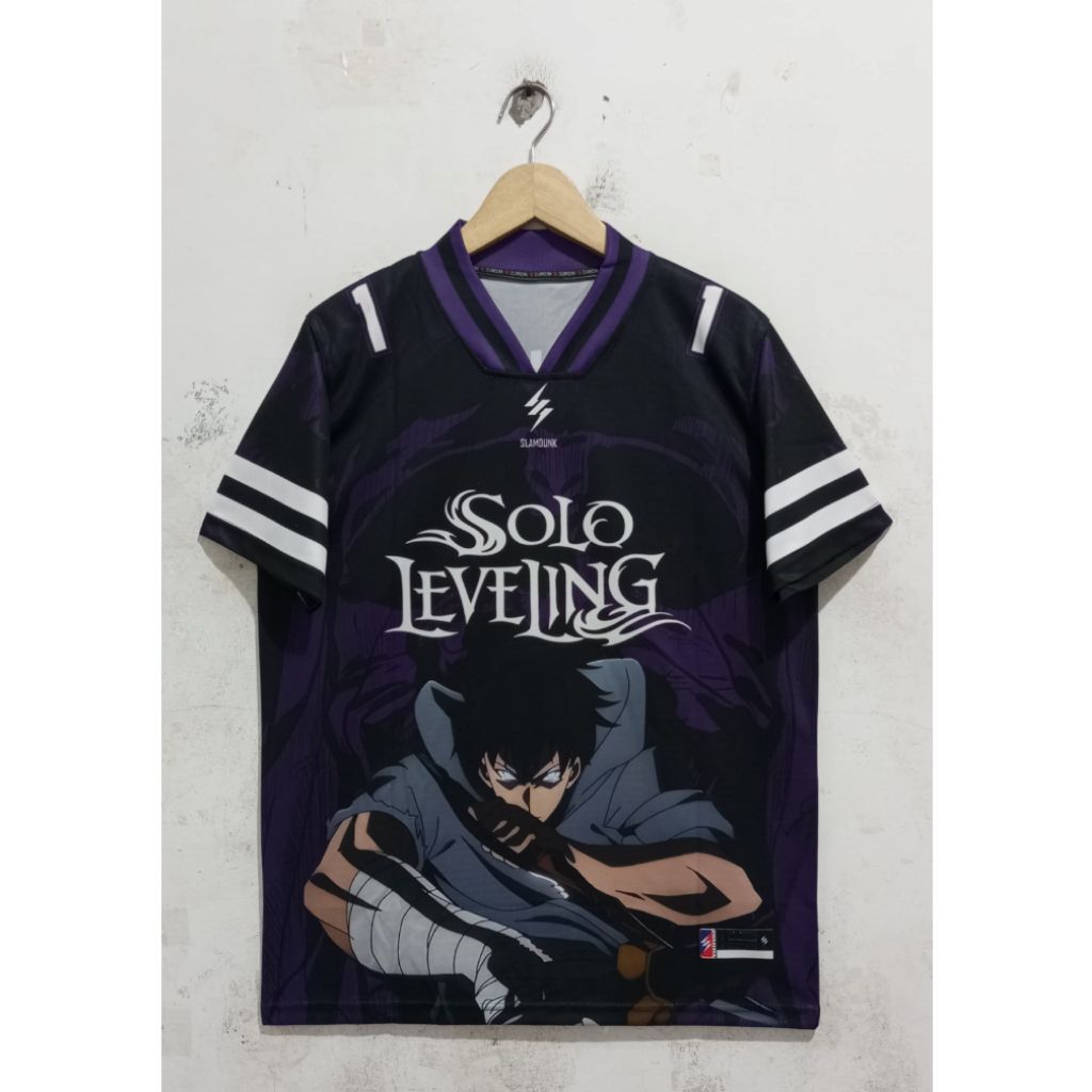 JIN WOO ANIME JERSEY, JIN WOO LEVELING SOLO ANIME OVERSIZE JERSEY, SOLO LEVELING, ANIME JERSEY