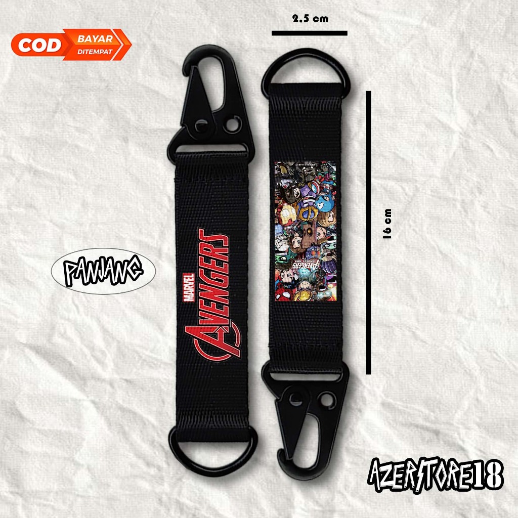 GANTUNGAN AVENGER พวงกุญแจ motif - น่ารักน่าดึงดูด - พวงกุญแจอาร์ต SUPER HERO | AS124