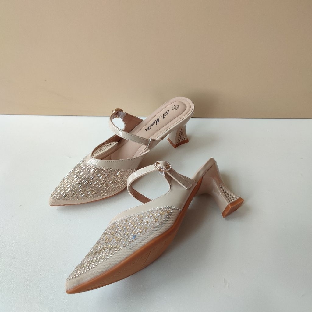 ST MORITZ 888-700 APRICOT รองเท้าแตะปาร์ตี้/รองเท้าปี รองเท้าแตะ SLOP