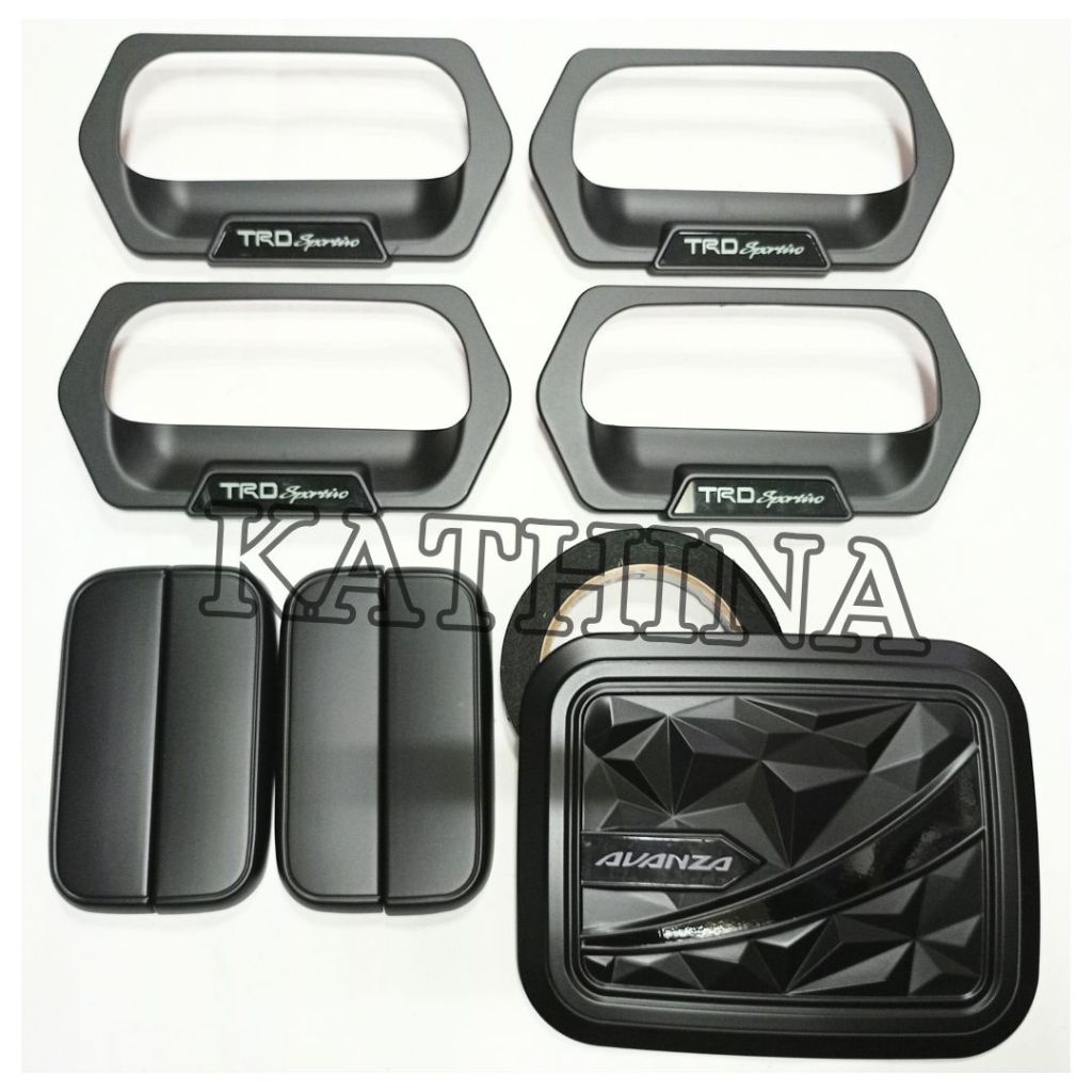 แพ็คเกจมือจับฝาครอบด้านนอกสําหรับ Avanza VVTI 2004-2011 สีดํา TRD Sportivo