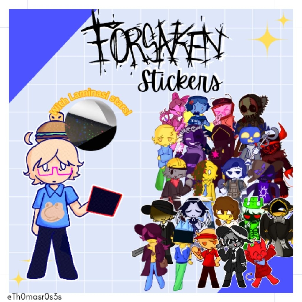 [OPEN] || AVAILABLE] สติ๊กเกอร์ Roblox Forsaken Hologram stars