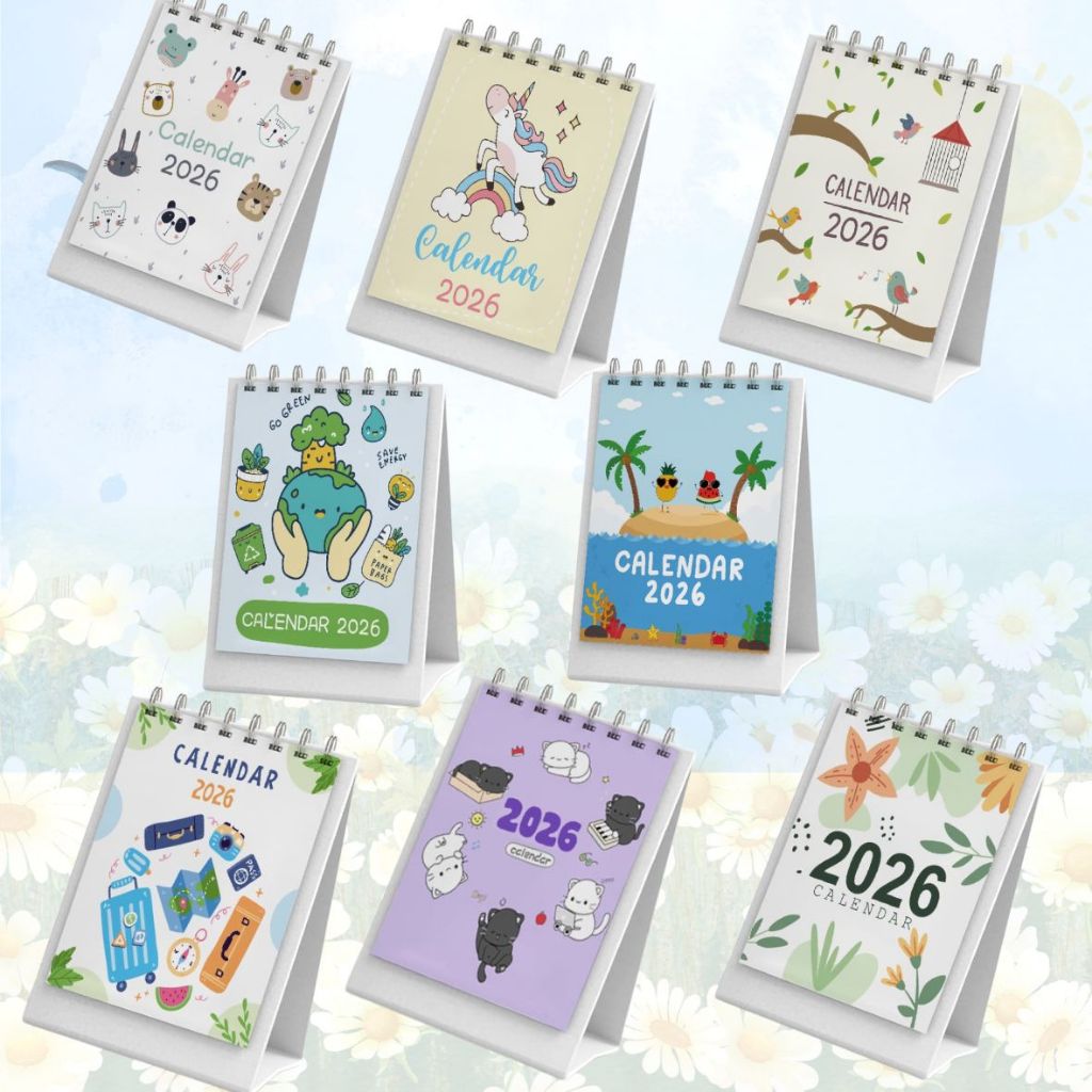 CALENDAR 2026 AESTETIC / CALENDAR MINI STAND 2026 / CALENDAR MINI 2026 / CALENDAR 2026 by.TOOKE