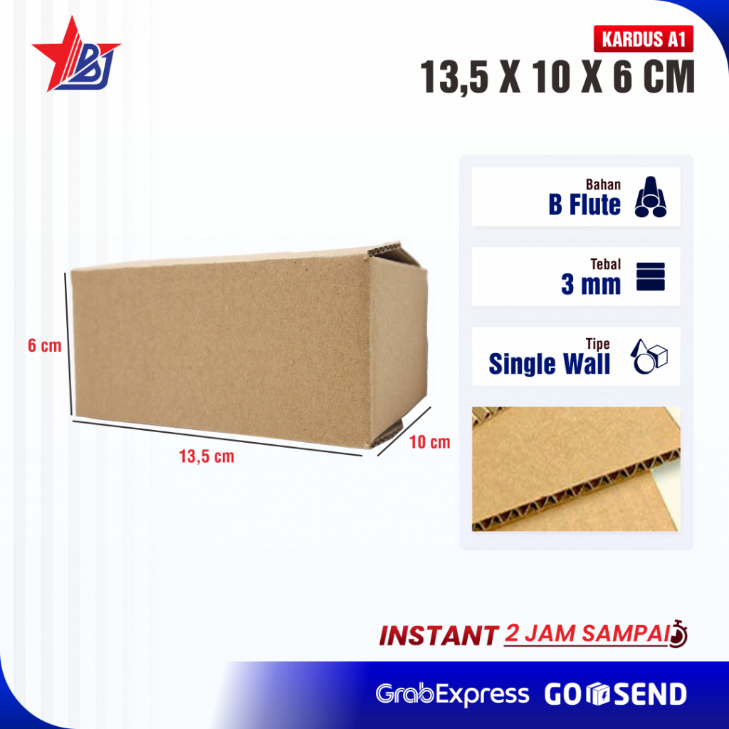 CARDBOARD PACKING 13.5x10X6 cm ONLINE PACKING/COUCATED CARDBOARD BOX B-FLUTE