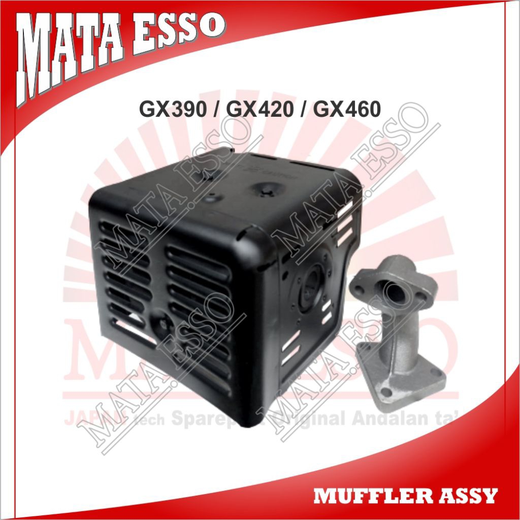 MESIN GX390 ท่อไอเสีย Assy สําหรับเครื่องยนต์ 13hp 15hp GX-390 GX420