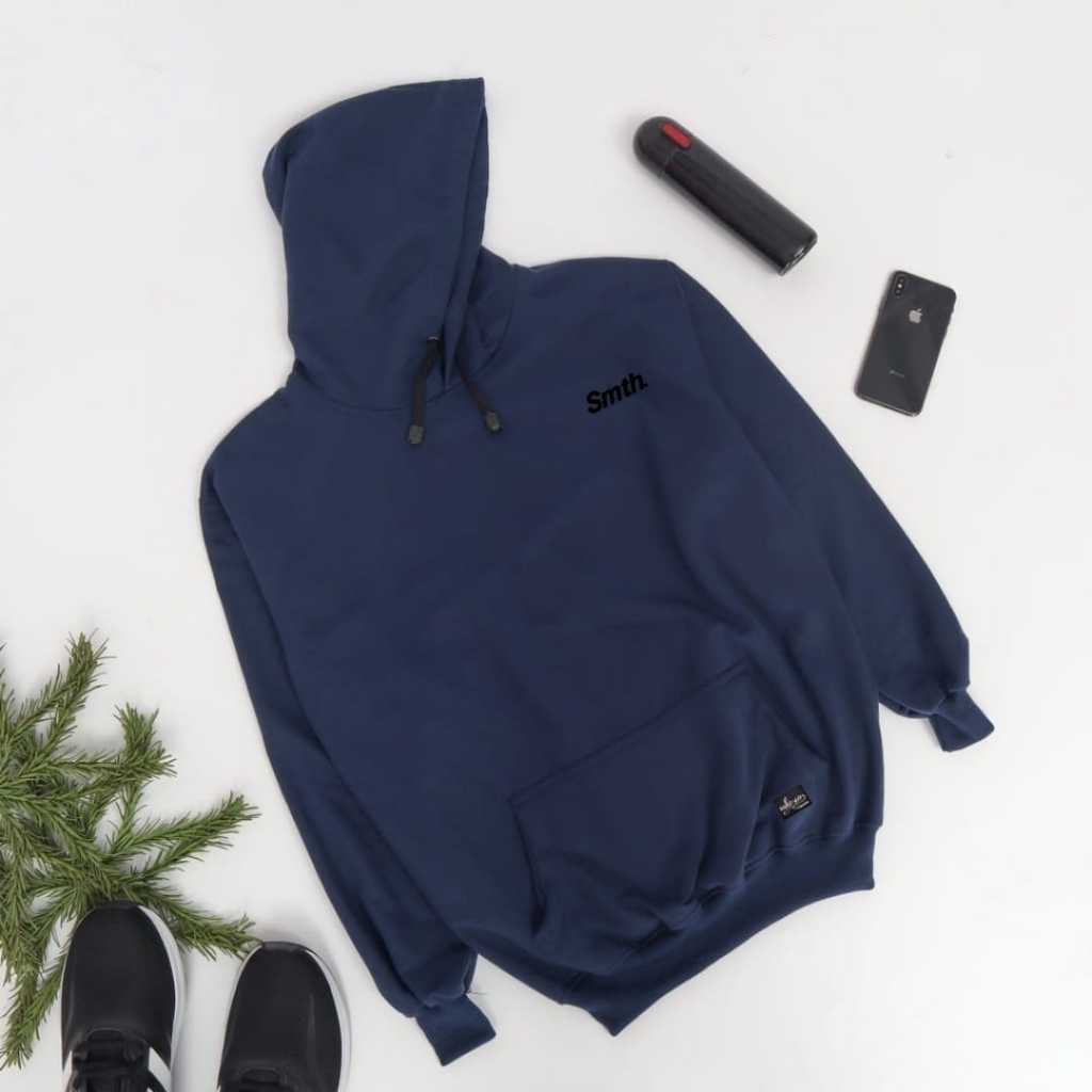 เสื้อสเวตเตอร์ Hodie SMTH Navy Blue - Cool Outfit สําหรับผู้ชายและผู้หญิง // Hodie Distro