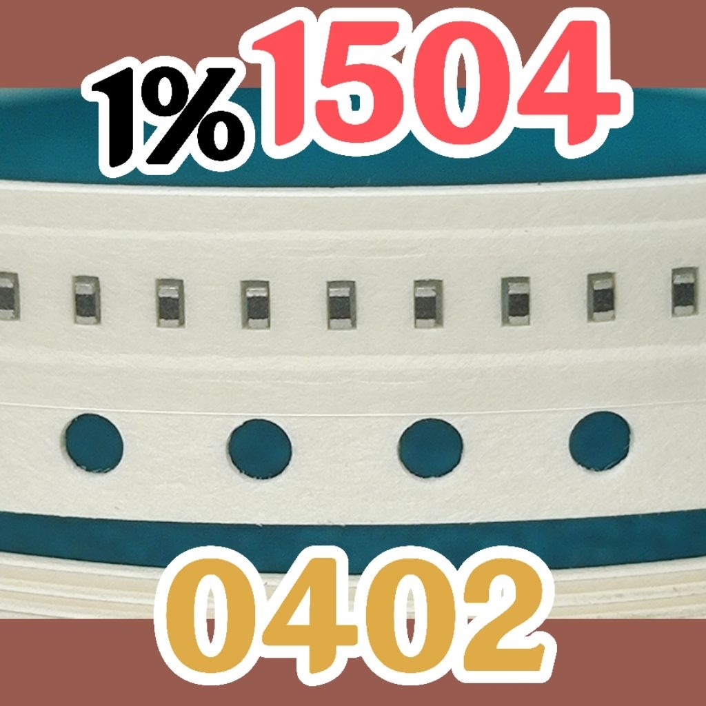 10pcs Chip resistor smd 1504 155 1M50 1% ขนาด 0402 1005 1.5Mohm 1.5M ohm 1.5M ohm 1.5M ohm 1.5M ohm 