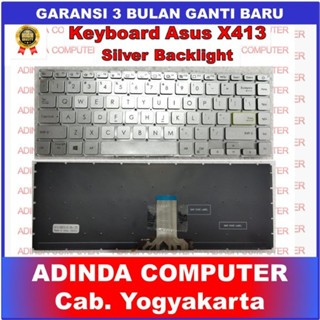 Asus VivoBook 14 S14 X413 X421FAY X421IA X421JPY X421JQ M413DA M413I M413IA แป้นพิมพ์แบ็คไลท์สีเงิน