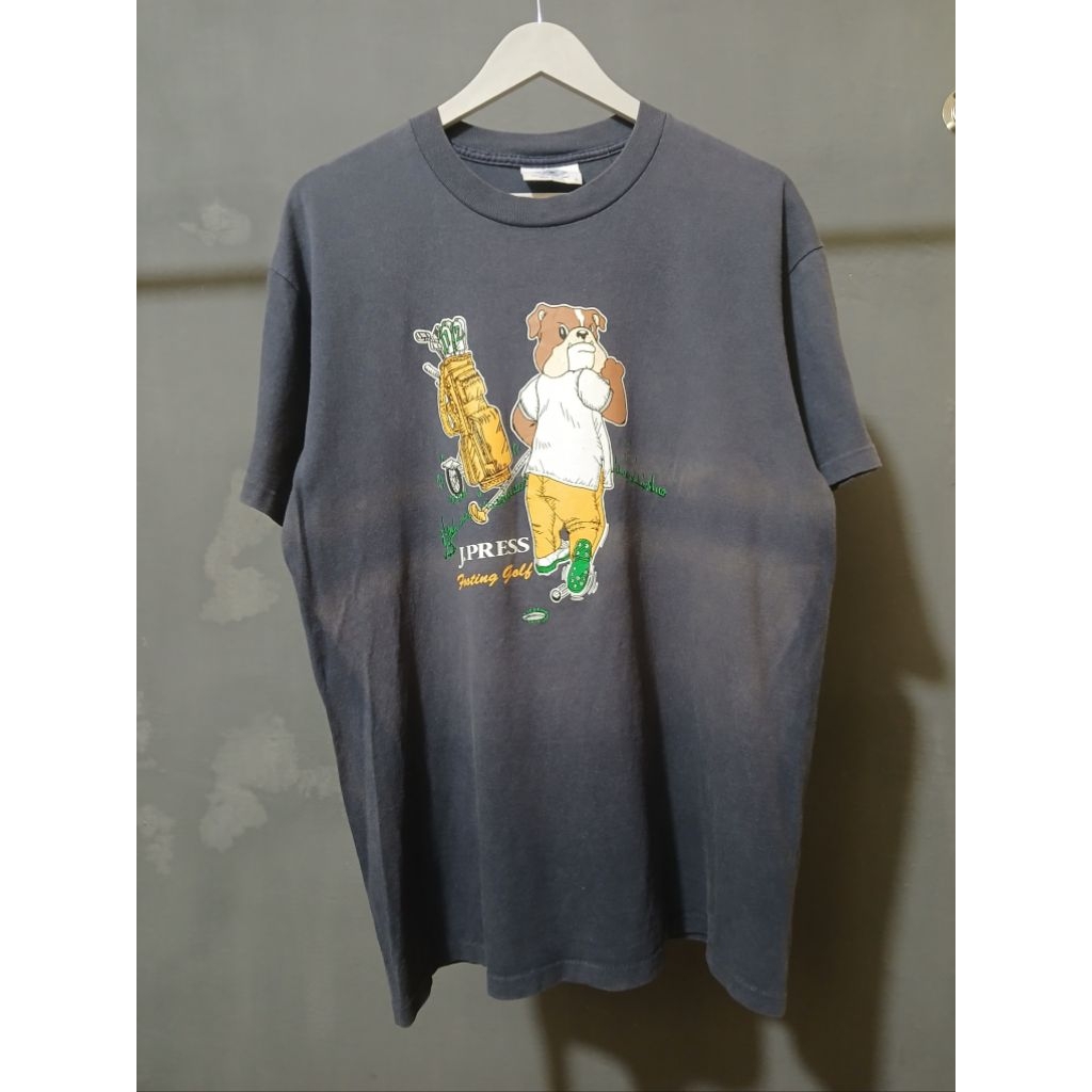 90s เสื้อยืดกอล์ฟ Sun Faded J.PRESS - L