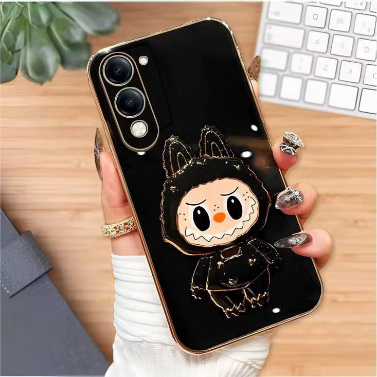 เคส VIVO Y04 Y04s Luxury Softcase ฟรีที่วางโทรศัพท์ LABUBU