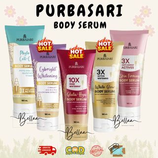 Purbasari Gluta Hya Body Serum 180ml 10x More Whitening Instant Brightening Formula Body Lotion