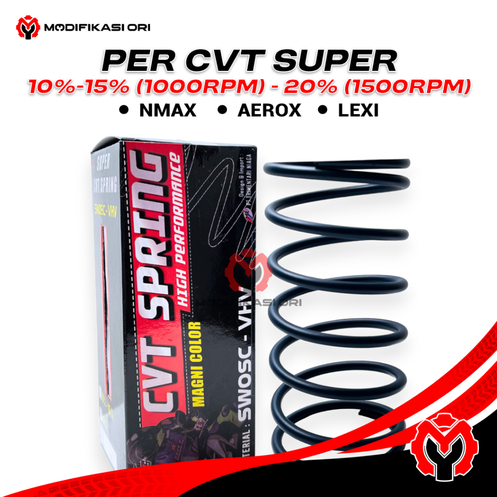 BRT NMAX AEROX LEXI CVT SPRING RACING CVT SPRING BRT 10%-15% CVT SPRING 20% BRT