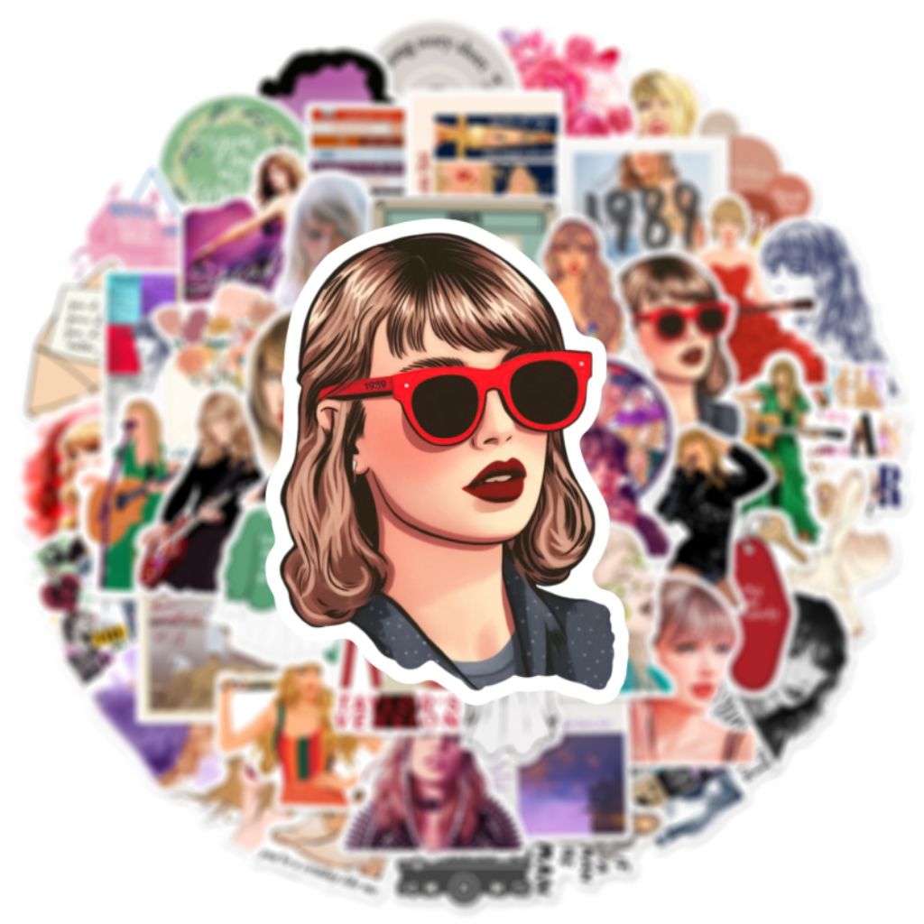[50 ชิ้น] สติ๊กเกอร์ DECO | สติ๊กเกอร์ DIY | AESTTHETIC JOURNAL [DS-144] TAYLOR SWIFT Idol Sticker S