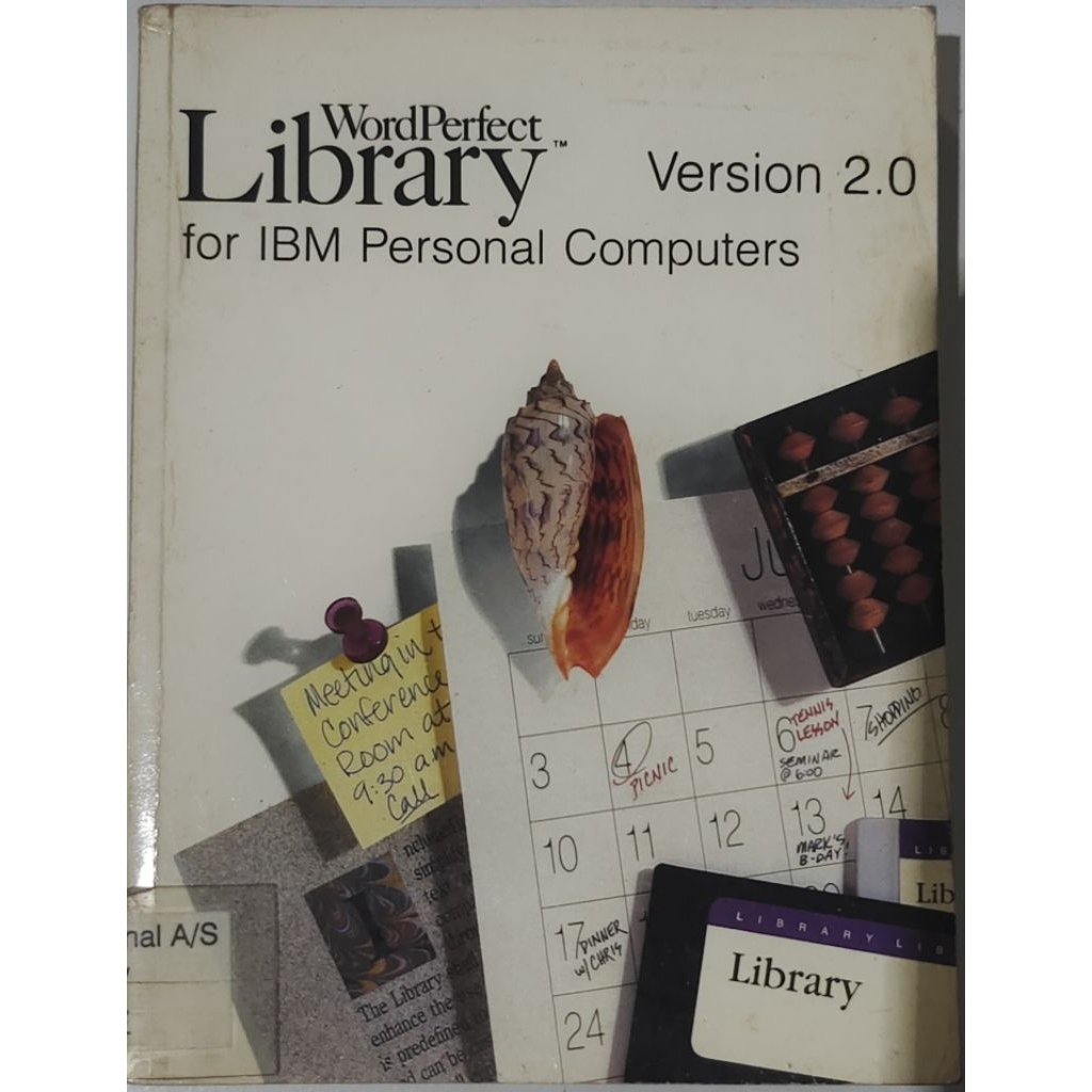 WORLD PERFECT LIBRARY สําหรับ IBM PERSONAL คอมพิวเตอร์ VERSION 2.0 (ต้นฉบับมือสอง)