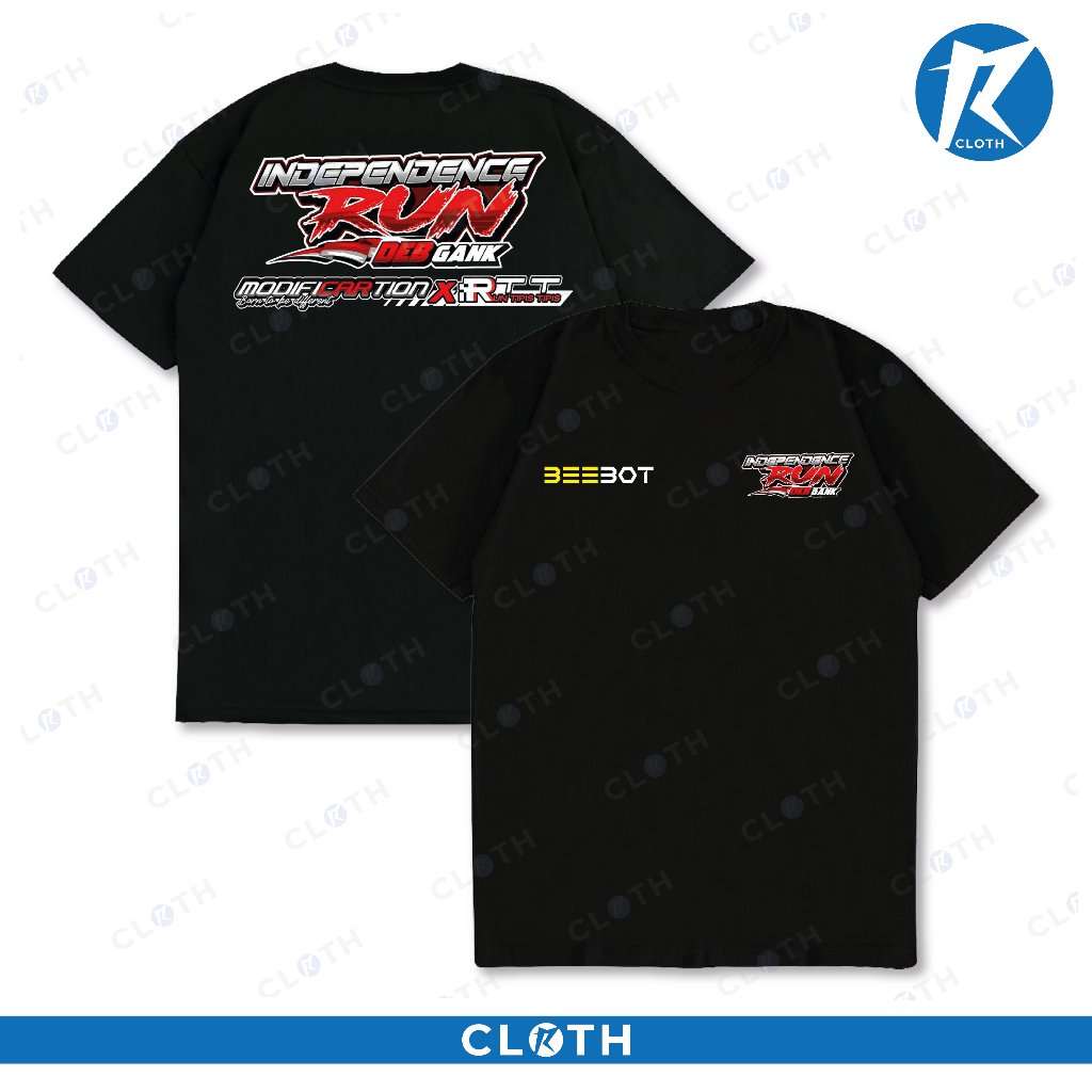เสื้อยืด DEB GANK INDEPENDENCE RUN BEEBOT INDONESIA COMBED 24S