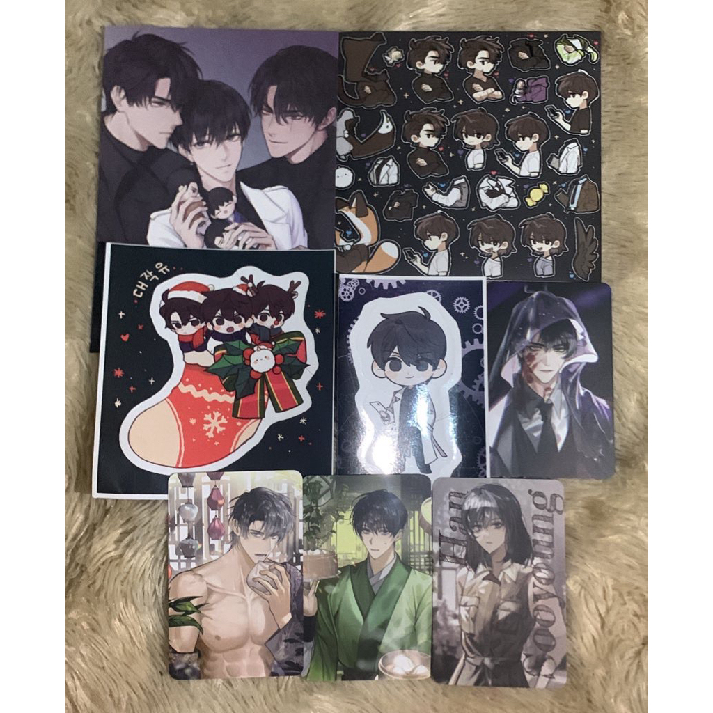 [READY] set orv omniscient readers view fanmerch สติ๊กเกอร์แผ่นสติ๊กเกอร์ photocard โปสการ์ด
