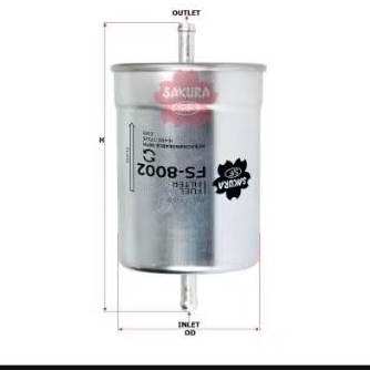 กรองน้ํามันเชื้อเพลิง Nissan FS-8002 FF-2027 16400-70J00 16400-J7525