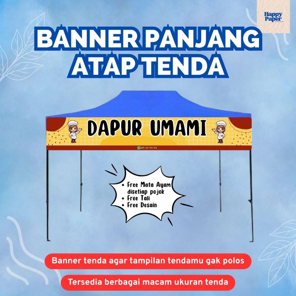 TENDA LONG TENT ROOF BANNER