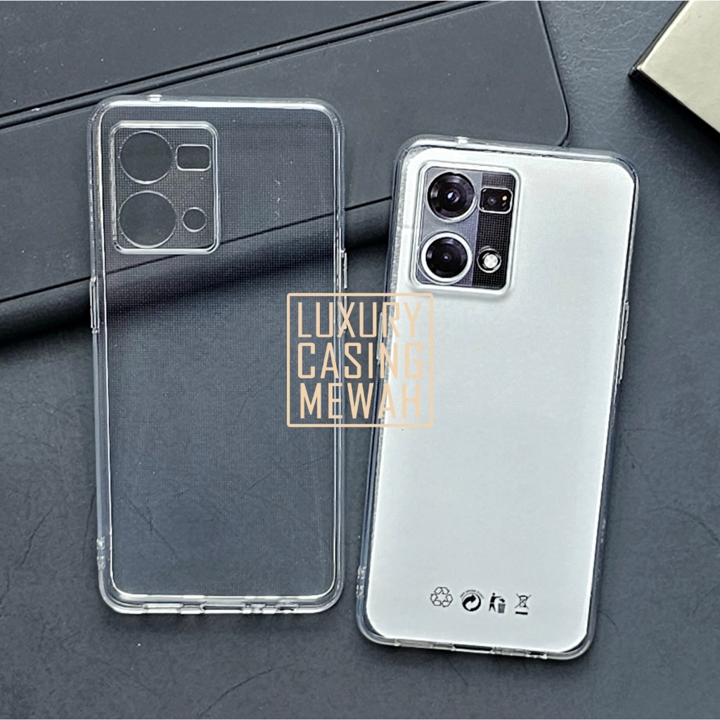 Premium Clear Case Bening 2.0mm Softcase โปร่งใสสําหรับ Oppo Reno 7 4G Oppo Reno 8 4G Oppo Reno 7 5G