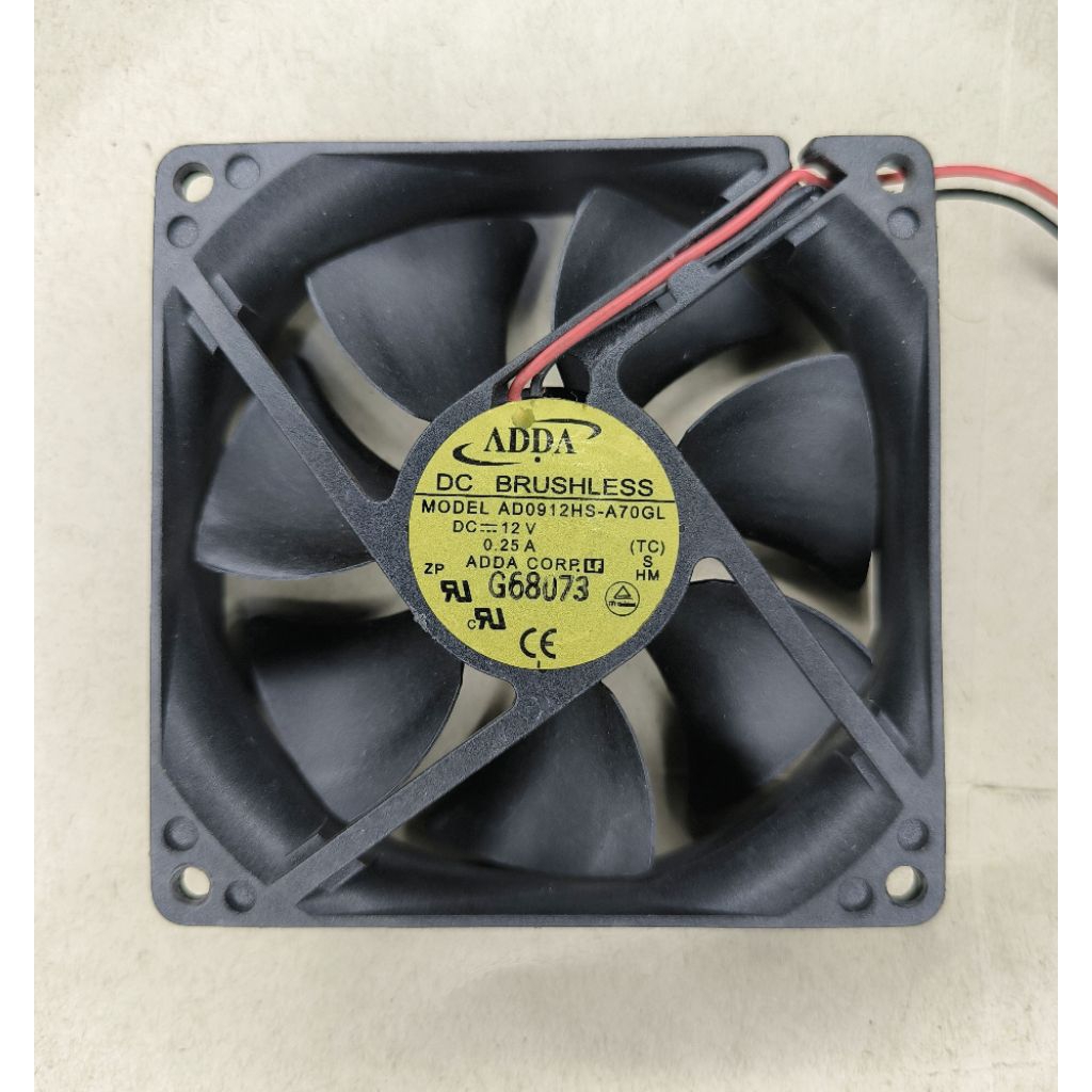 HIGH SPED FAN 9CM X 9CM 12V 0.25 CAMPER