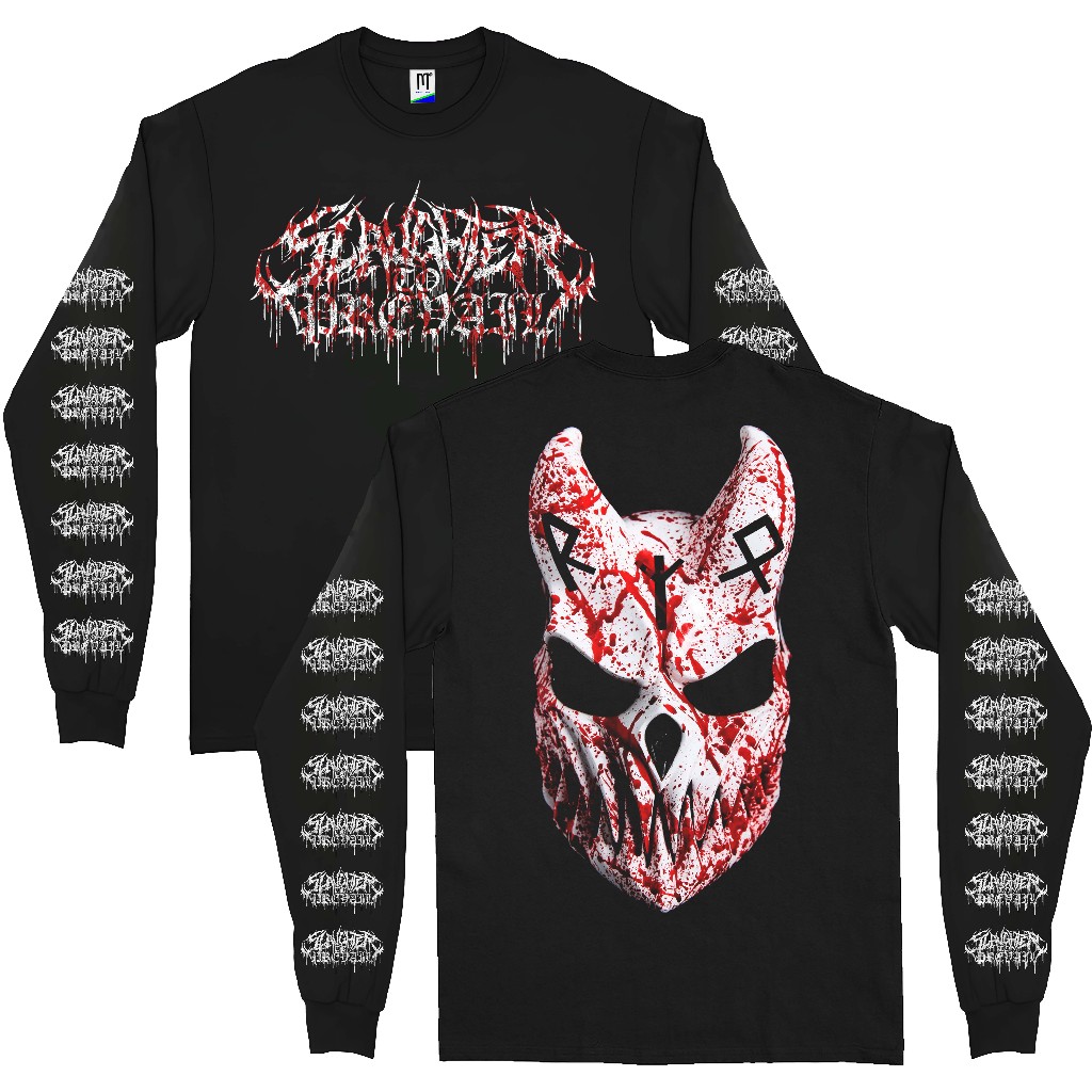 เสื้อยืด LONG SLEEVE Slaughter To Prevail - หน้ากาก | เสื้อยืดเพลง | เสื้อยืดวง | บูทแล็ก |