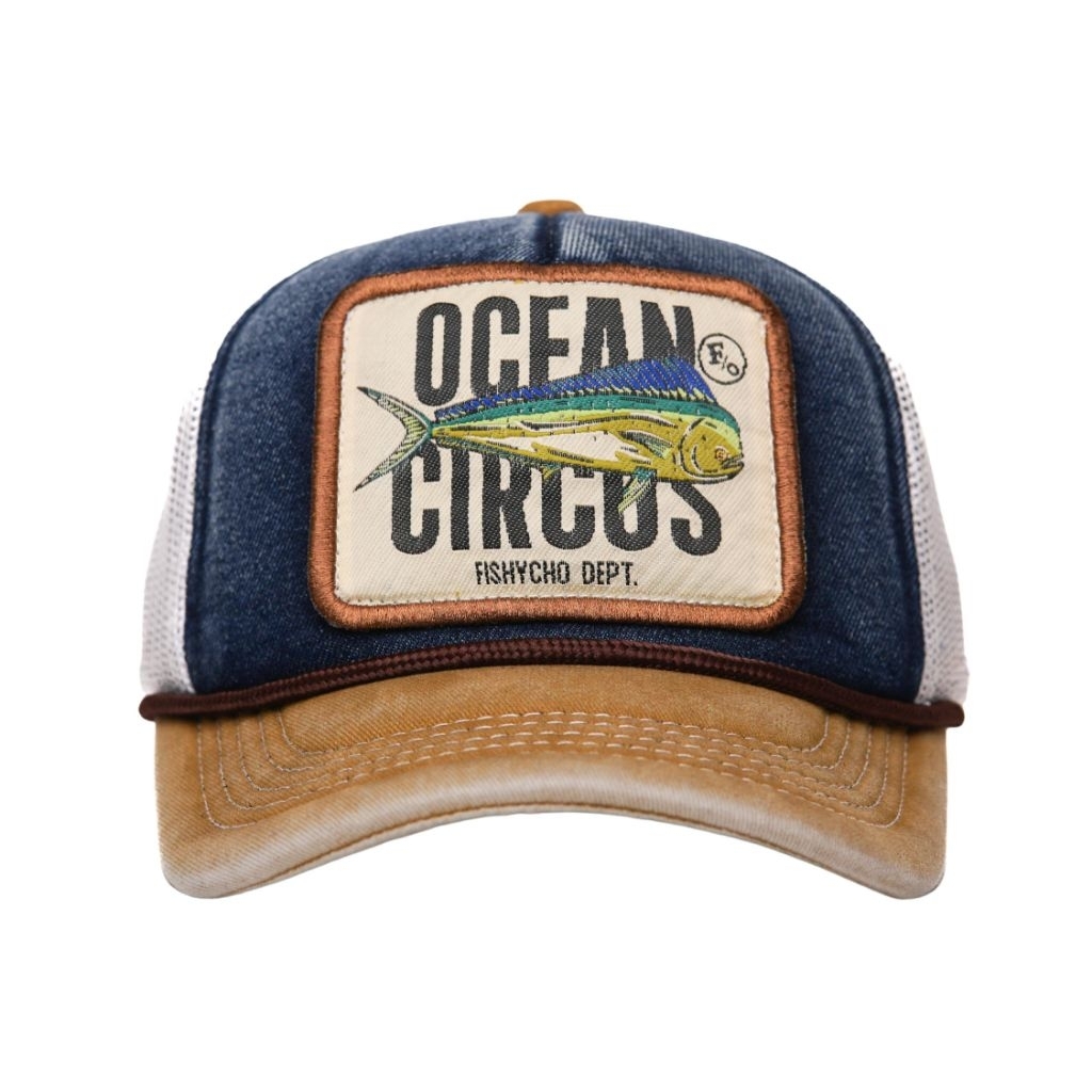 Fishycho Ocean Circus Denim Washed Trucker