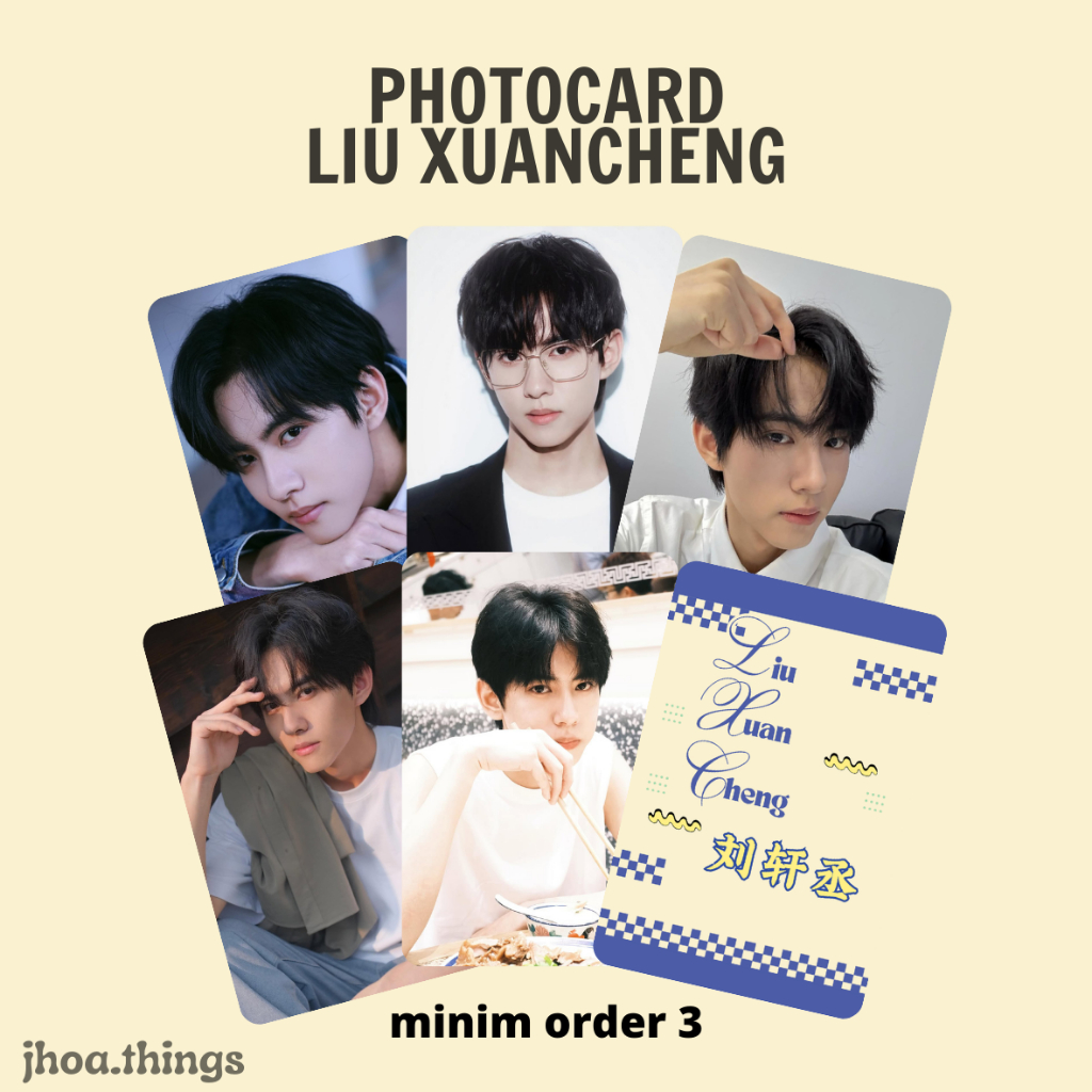 [UNOFFICIAL] PHOTOCARD LIU XUAN CHEANG ACTOR CHINA JIANG XIAOSHUAI REVENGED LOVE CHINESE DRAMA