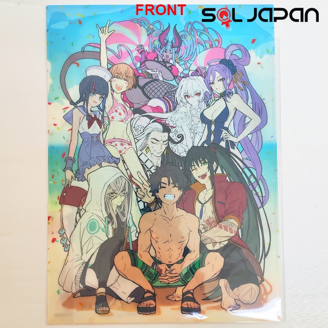Fate Extra CCC Extella Link FGO Wadarco Exhibition ฤดูร้อน 2022 A4 กระเป๋าคู่ Clearfile แฟ้มโปสการ์ด