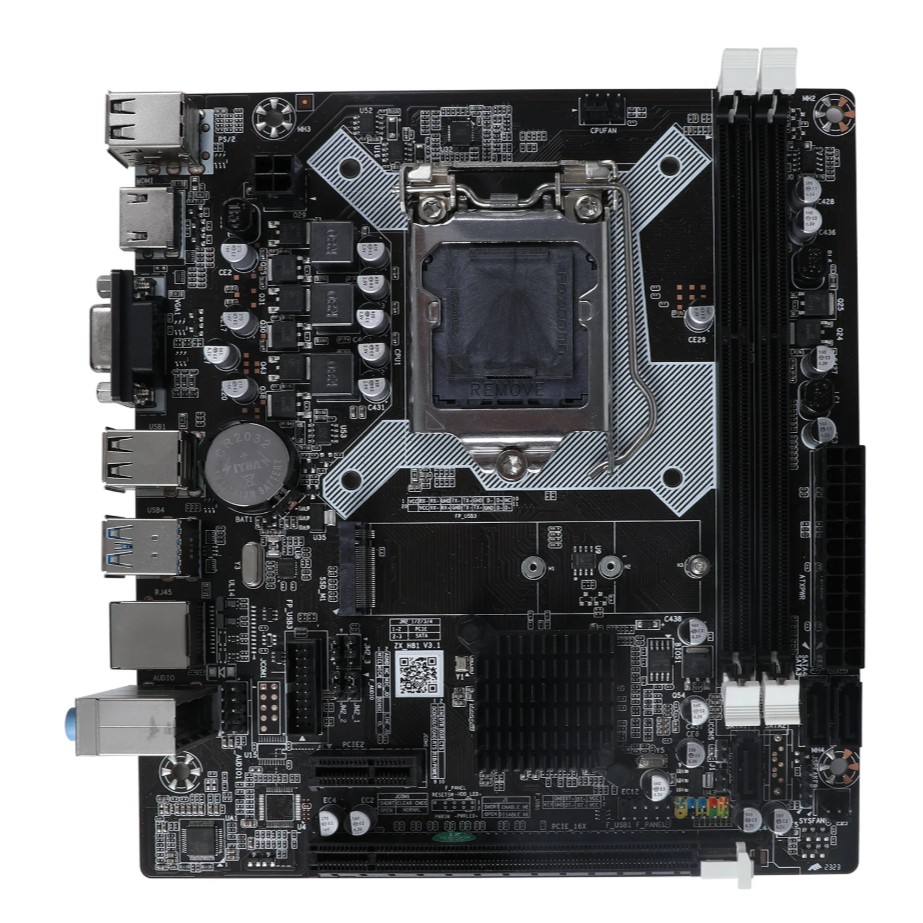 เมนบอร์ด H81 LGA 1150 – มือสอง • ไม่มีแผงหลัง