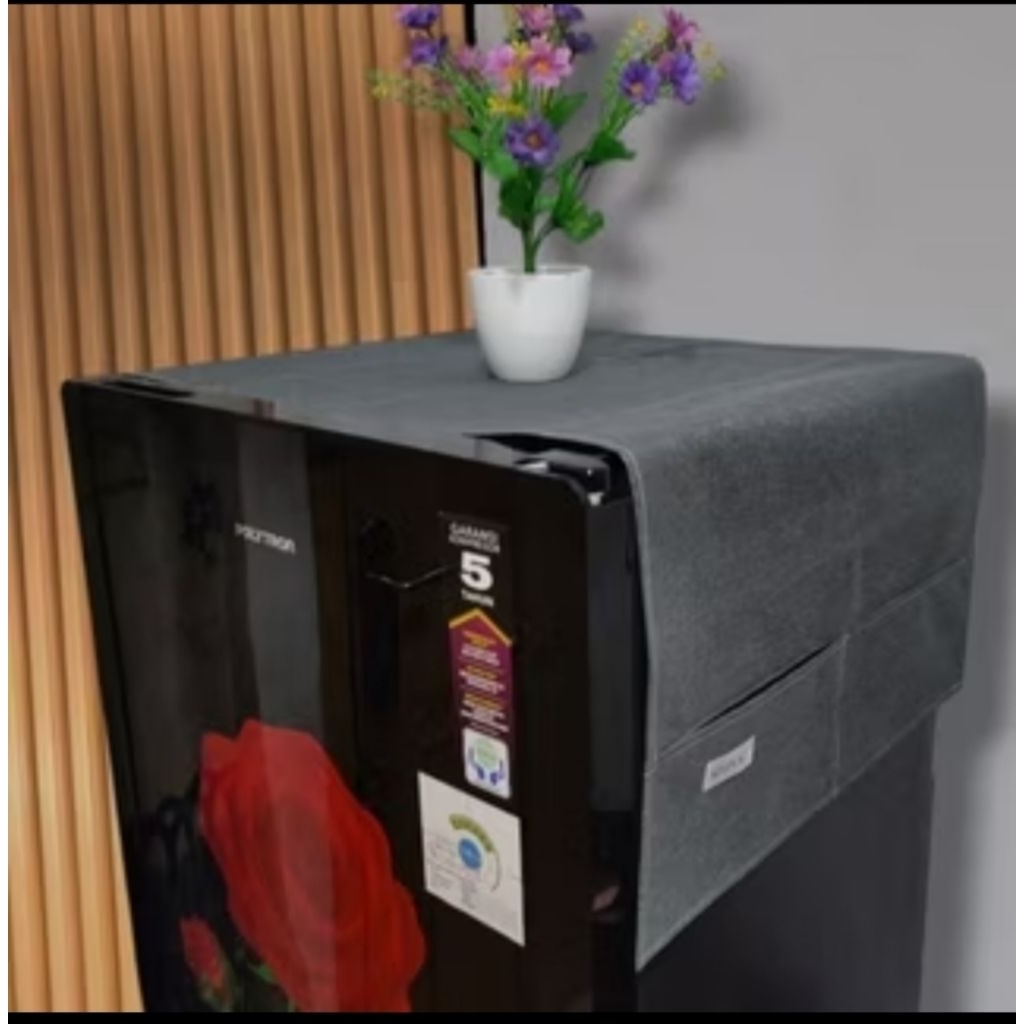 DENIM FRIDGE COVER/AESTHETIC FRIDGE COVER/MULTIFUNCTIONAL FRIDGE COVER/UK 115X45 CM/1 & 2 ประตู FRID
