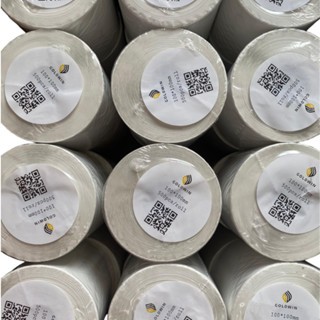 Goldwin ป้ายสติกเกอร์ความร้อน 100 x 100 มม. 500 ชิ้นม้วน GOLDWIN_100X100_R0LL_500