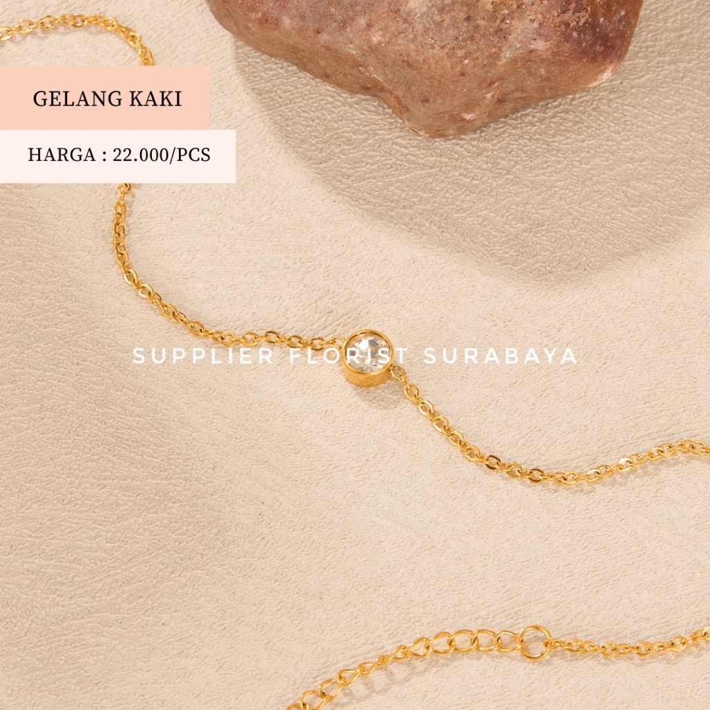 SFS - [อุปกรณ์เสริม TITANIUM] ONE DIAMOND ACCECORDIES สร้อยคอ BRACELET ANKLET BRACELET ANKLE BRACELE