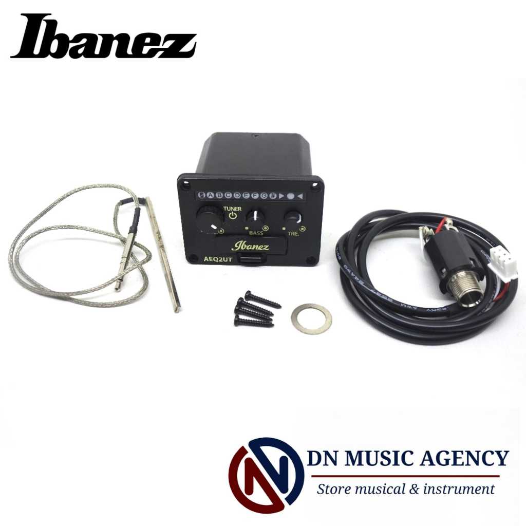 Ibanez AEQ 2UT ต้นฉบับ EQ Ibanez กีตาร์อะคูสติก & Ukulele EQ Ibanez กีตาร์ & Bass & Ukulele