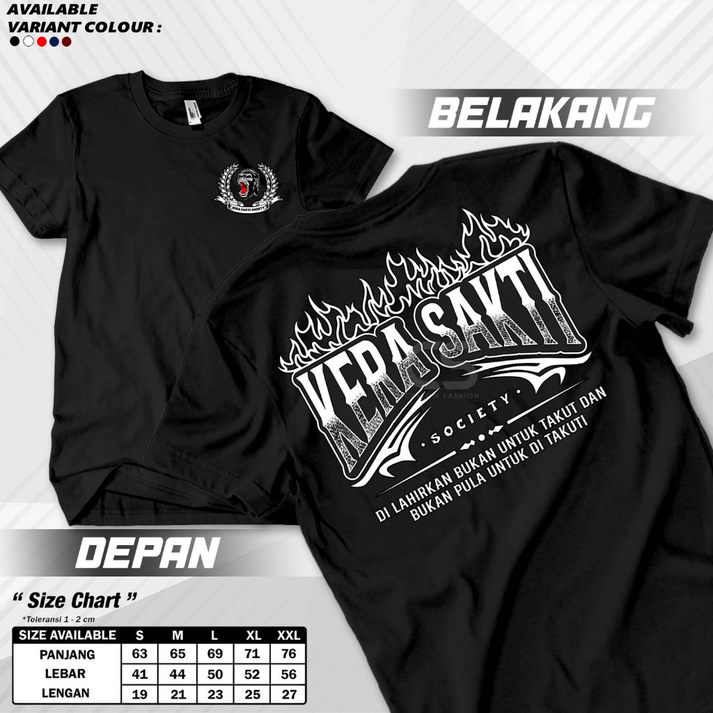 IKSPI Kera Sakti Society เสื้อยืด Born Not For Fear And Not Pula For Not Afraid Combed