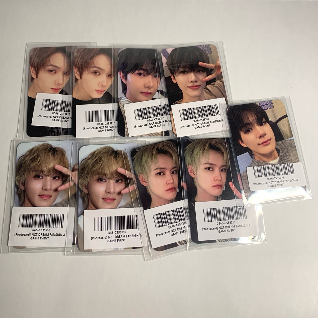 NCT DREAM BANGKOK FANSIGN & GAME EVENT PHOTOCARD จํากัดและหายาก!