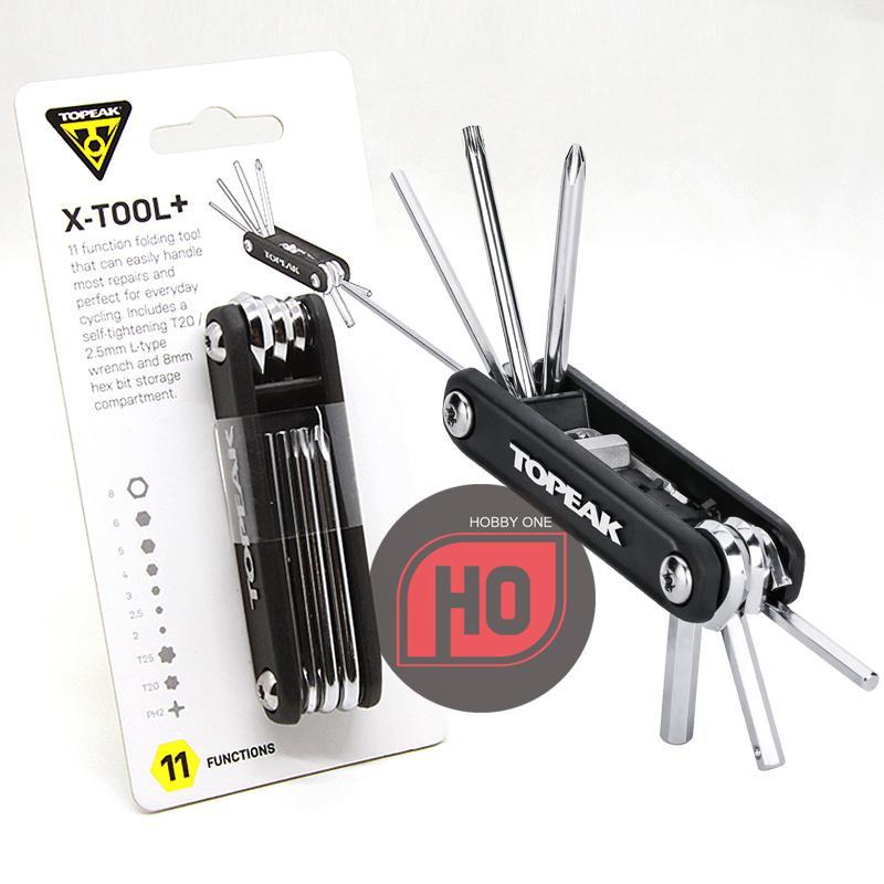 TOPEAK X TOOL PLUS 11 ฟังก์ชั่นสีดํา - เครื่องมือขนาดเล็ก 11 ฟังก์ชั่น HEX TORX