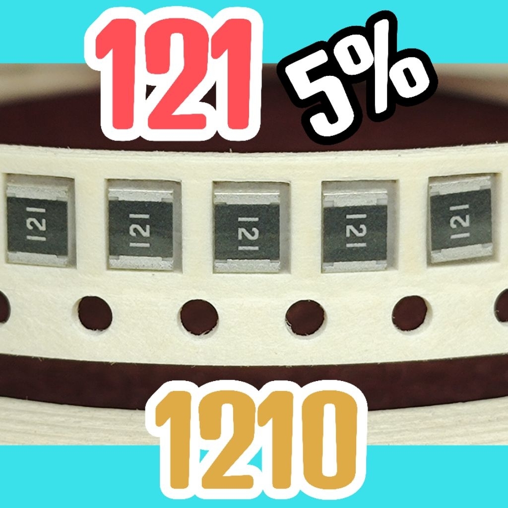 10 ชิ้น ตัวต้านทานชิป smd 121 120R 5% ขนาด 1210 3225 120ohm 120 โอห์ม