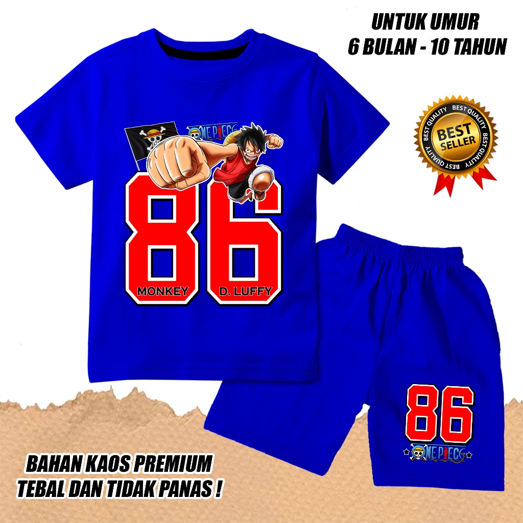 KATUN BOYS SHORT SLEEVE SET เสื้อยืด GIRLS NUMBER 86 ผ้าฝ้ายชิ้นเดียว