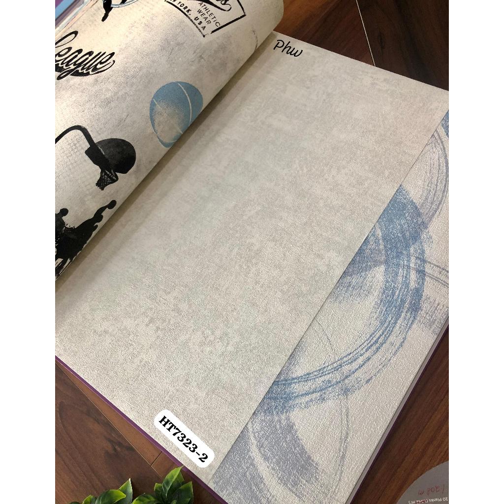 ธรรมดาสีชมพูสีฟ้ากระดาษผนังนุ่มปูนปลาสเตอร์พายพิ้งกี้ธรรมชาติ7323