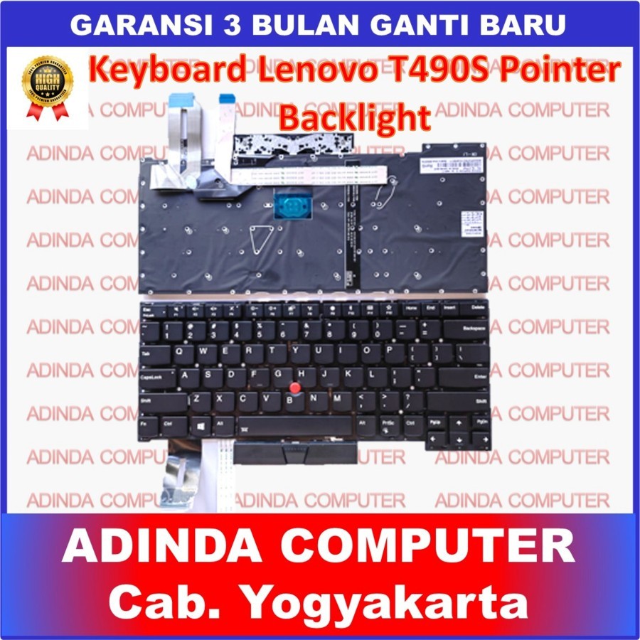 Ienovo ThinkPad E480 T480 T480S T490 T490S T495 ตัวชี้ Backlight ไม่มีกรอบ