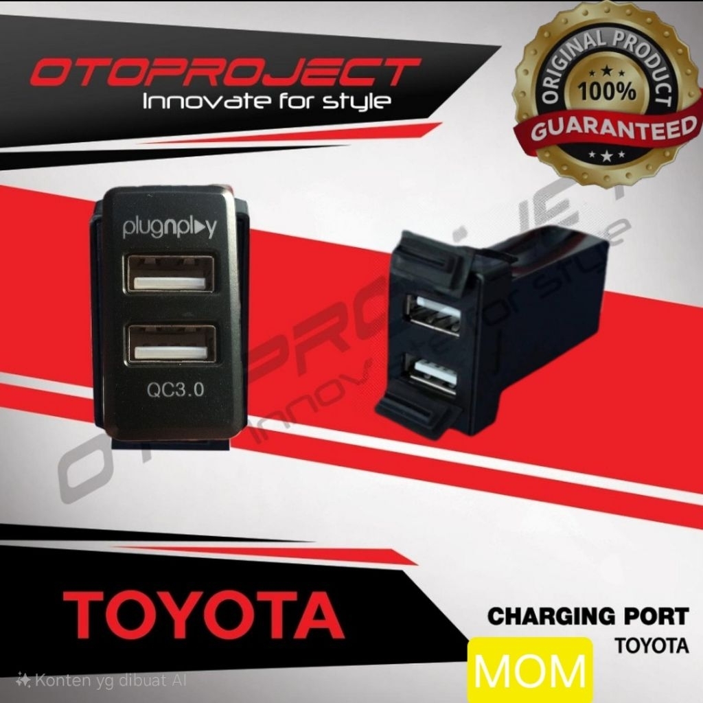 Otopproject - USB Fast Charging Innova 2004-2015 - สาย USB ในรถยนต์ - เครื่องชาร์จ USB ในรถยนต์ Inno