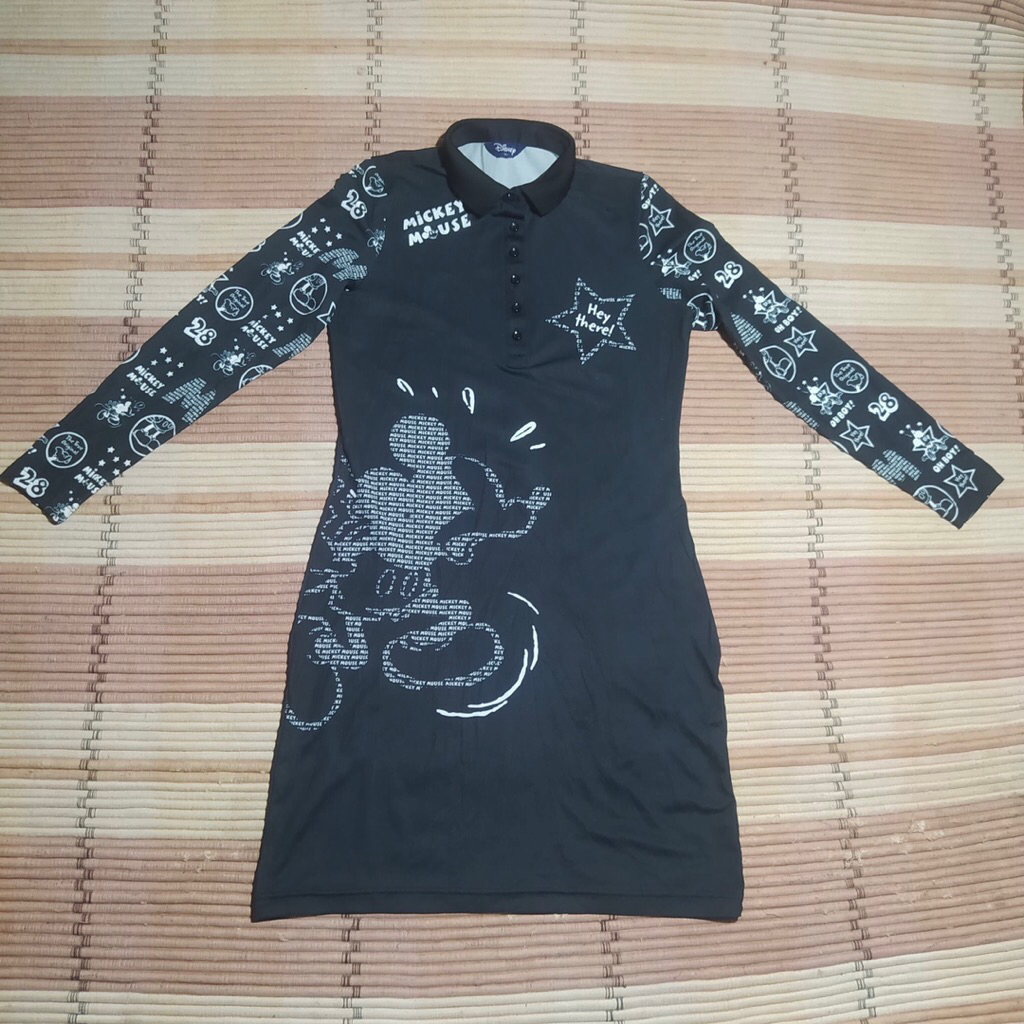 Disney Golf] คอปกแขนเสื้อตัวละครชิ้นเดียวสําหรับผู้หญิง DK1LTS012 Second Preloved