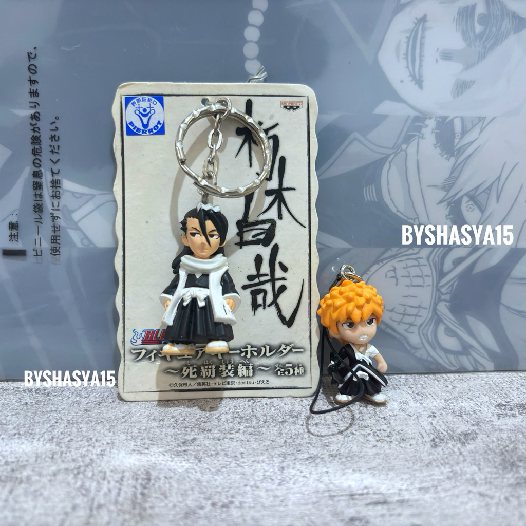 [ Bleach ] Ichigo Kurosaki, Byakuya Kuchiki พวงกุญแจมินิฟิกเกอร์