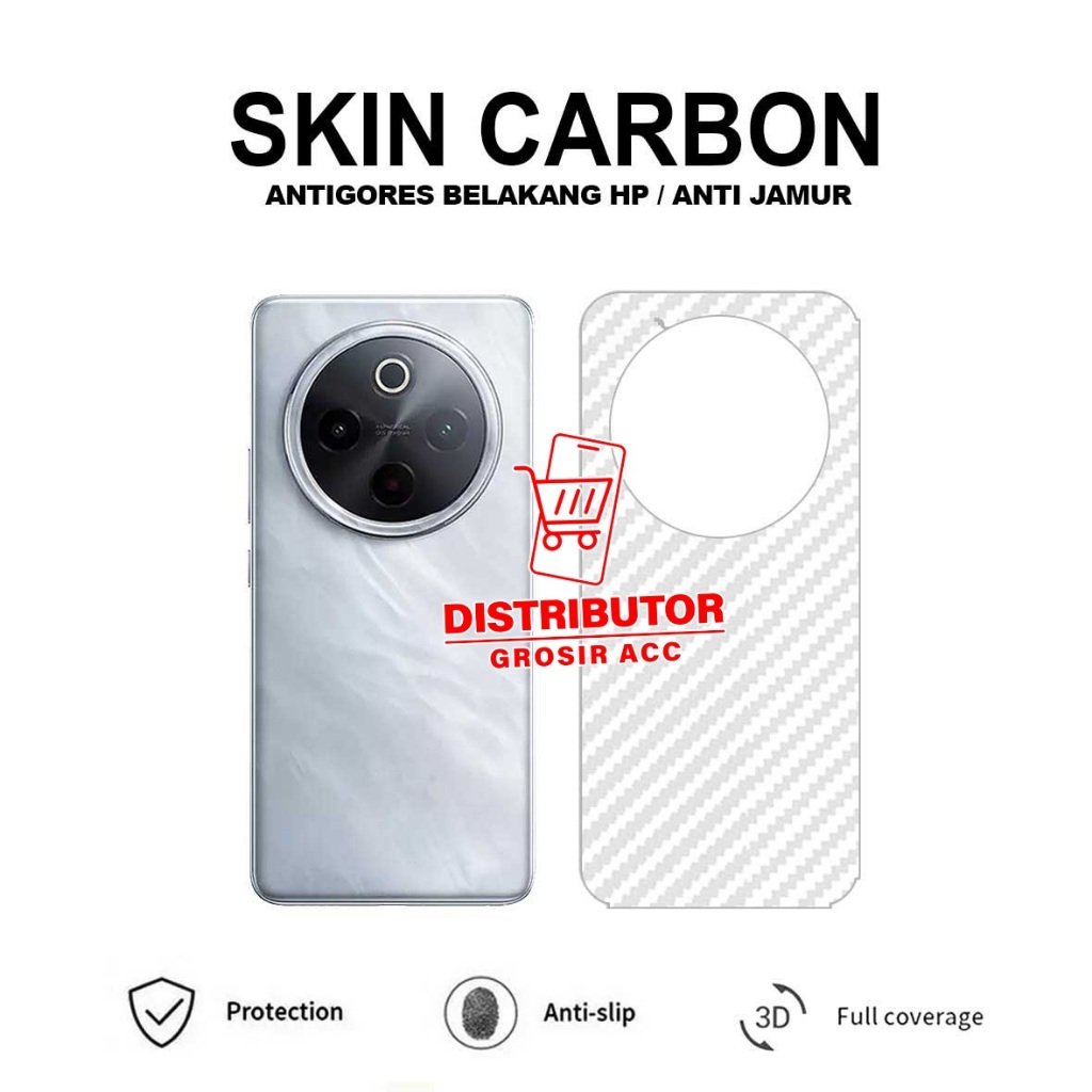 IQOO Z10R IQOO Z10 IQOO Z10T IQOO NEO 10 SKIN CARBON TRANSPARENT ANTI-SCRATCH BACK IQOO Z10 IQOO Z10