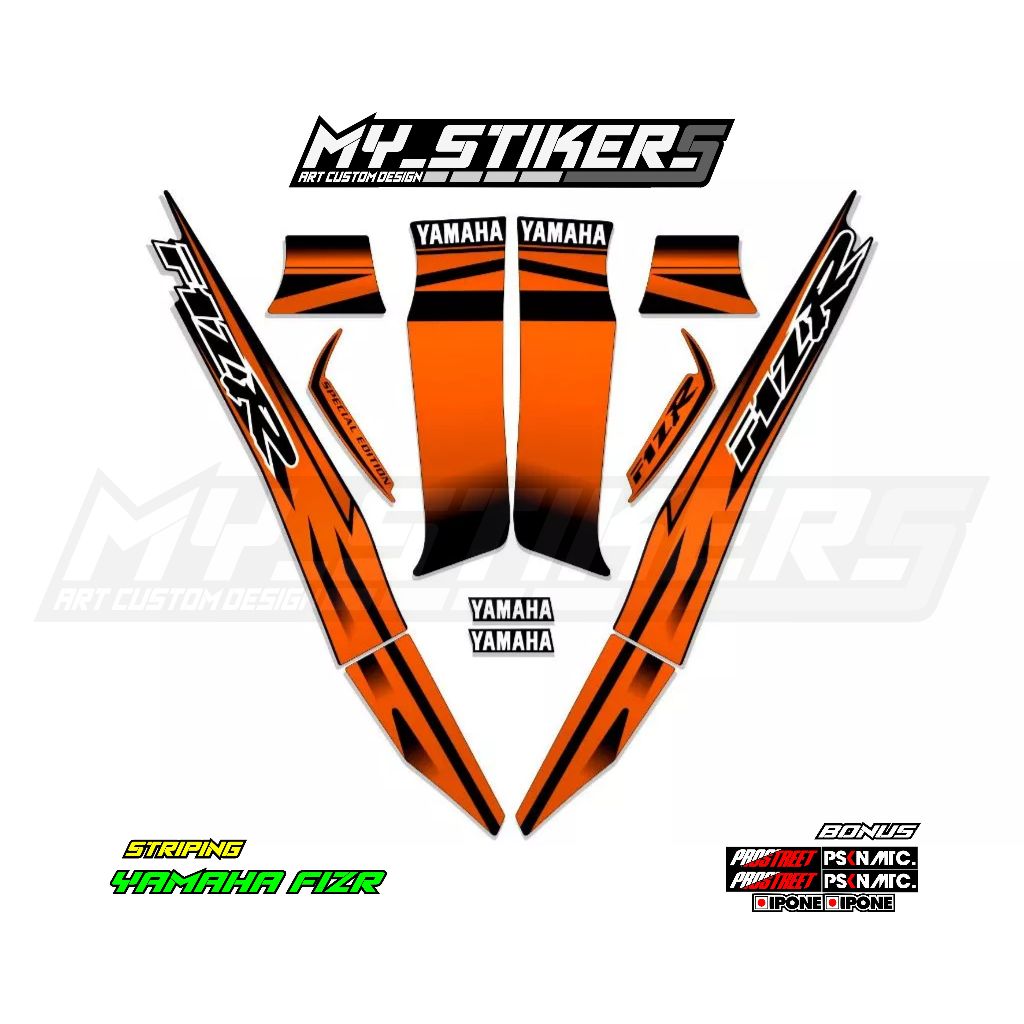 Yamaha F1ZR 05/ Yamaha F1ZR Thailand/มาเลเซีย/เวียดนาม F1ZR Millennium Striping สติ๊กเกอร์